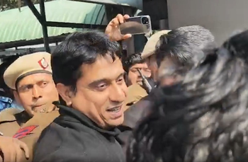 AI Summit shirtless protest case