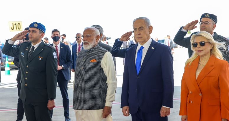 PM Modi receives red carpet welcome as he begins 2-day visit to Israel