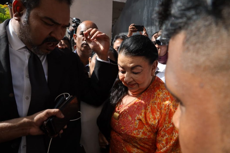 Sri Lanka police question Mahinda Rajapaksa’s wife, son in separate cases