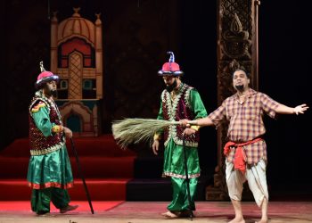 A scene from Mughal Tamsha- a traditional folk theatre (File photo)