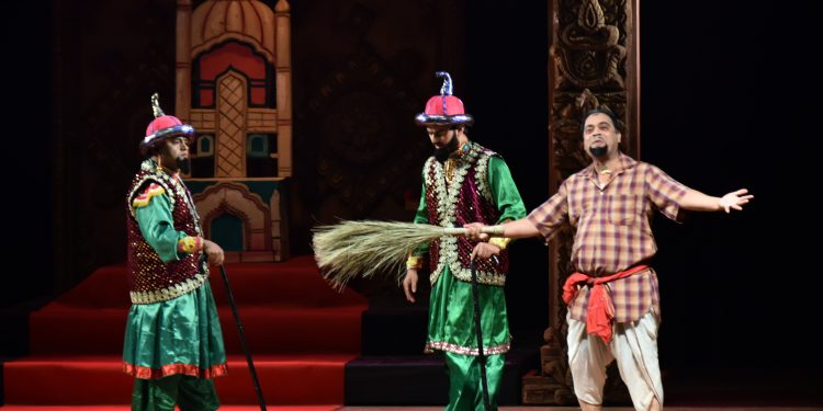 A scene from Mughal Tamsha- a traditional folk theatre (File photo)
