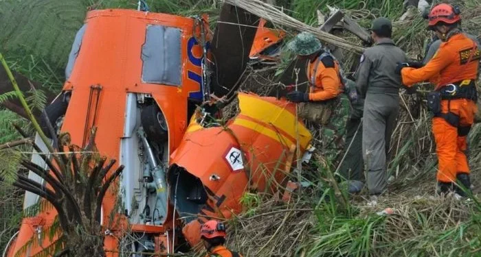 Helicopter crash on Indonesia's Borneo island kills 8