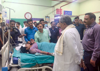 Hospital compound wall collapses