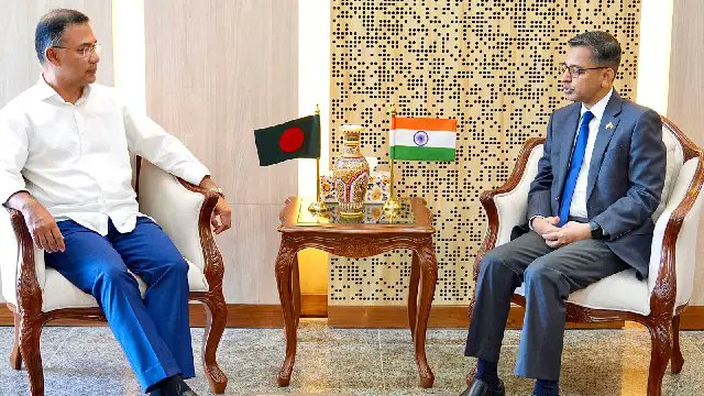 Pranay Verma meets Tarique Rahman, pushes stronger India-Bangladesh ties