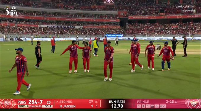 Punjab Kings to 254-7