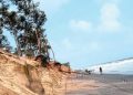 Sea errosion at turtle nesting site in Kendrapara