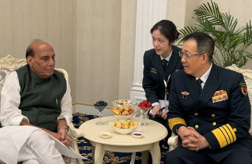 Rajnath meets Chinese Defence Minister Dong in Bishkek