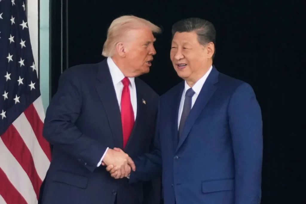 Trump arrives in China for talks with Xi