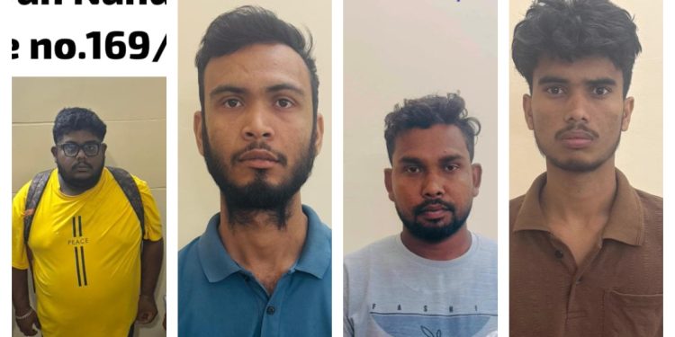 Four held in cyber fraud, fake APK challan scam