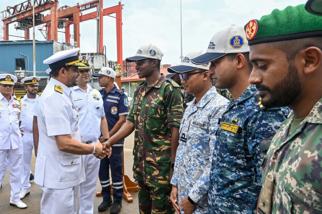 Indian Navy’s INS Sunayna begins three-day port call in Sri Lanka
