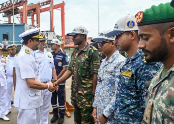Indian Navy’s INS Sunayna begins three-day port call in Sri Lanka