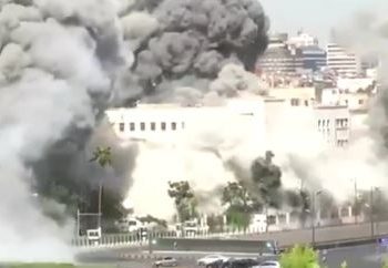 Blast outside Syrian defence ministry kills soldier, injures 12