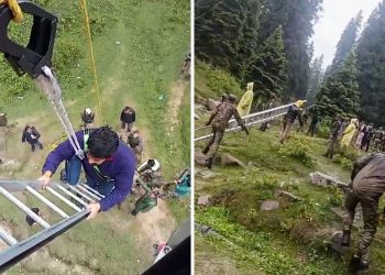 Over 300 tourists rescued after Gulmarg Gondola stalls in heavy rain