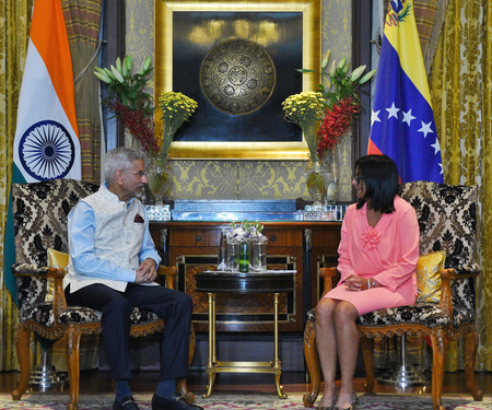 Jaishankar meets Venezuela’s Delcy Rodriguez, discusses bilateral ties