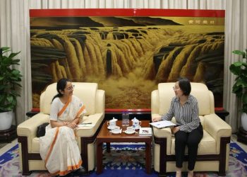 Indian diplomats meet officials of China's Xinhua news agency