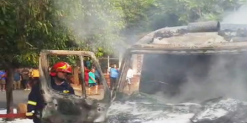 Ambulance gutted