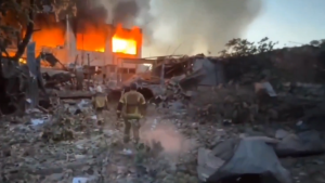 At least 11 dead in Russia's attack on Ukraine, with some trapped in damaged buildings.