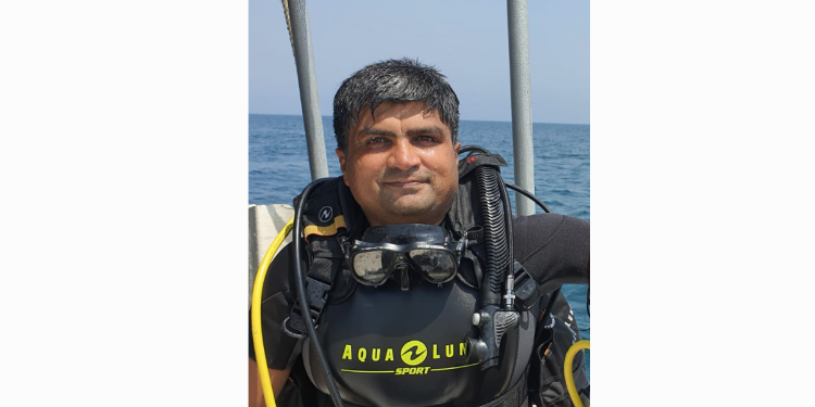 Priyadarshee Panigrahi scuba diver