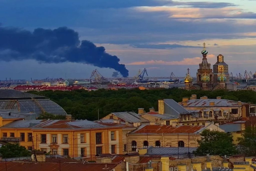 Ukrainian drone strike casts shadow over Putin’s economic forum