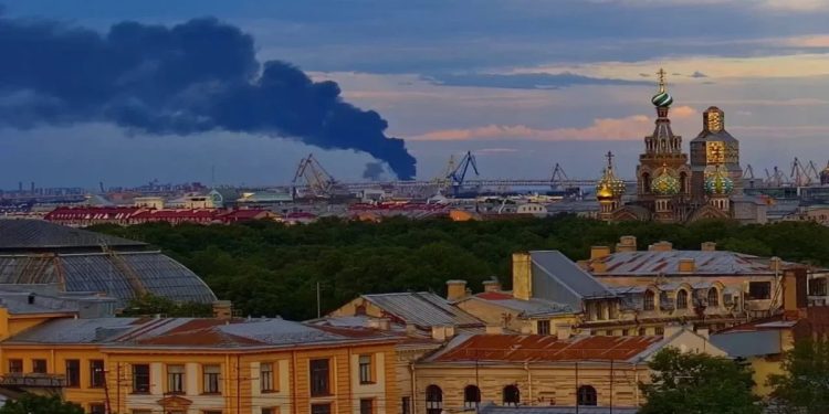 Ukrainian drone strike casts shadow over Putin’s economic forum