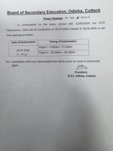 OTET 2026 exam
