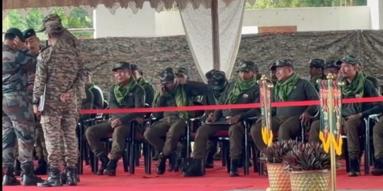 42 KCP militants surrender before security forces in Manipur