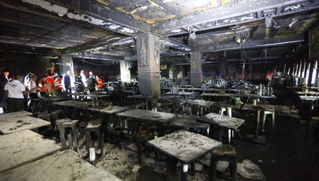 Bangkok pub fire