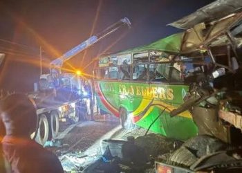 Bus collision with truck leaves 14 dead in remote area of northern Uganda
