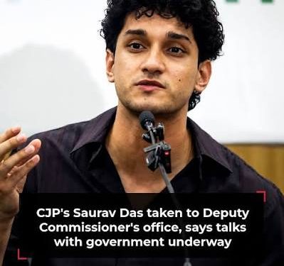 Cockroach Janta Party (CJP) spokesperson Saurav Das