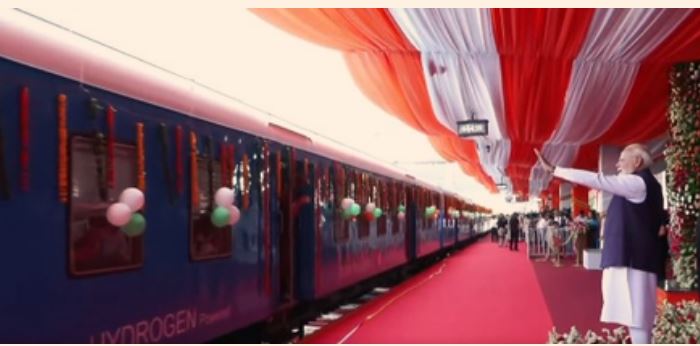 PM Modi flags off India's first hydrogen-powered train
