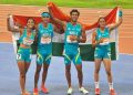 Indian mixed 4x400m relay win gold medal on Day 1