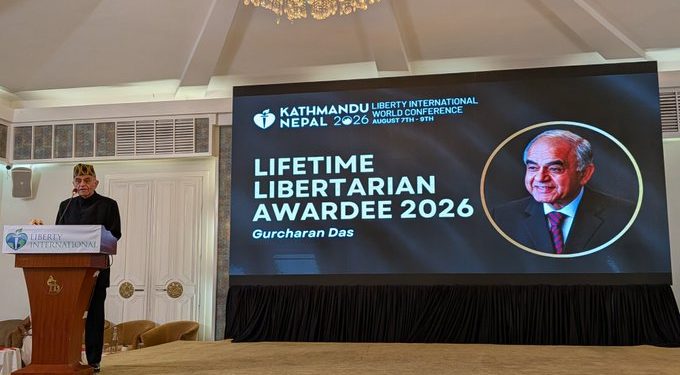 Gurcharan Das becomes first Indian writer to receive Lifetime Libertarian Award