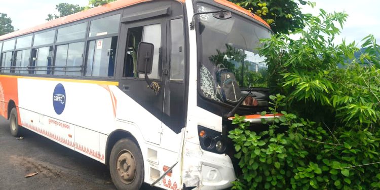 Two brothers critical as govt-run bus hits bike