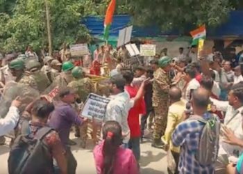 Bihar protest