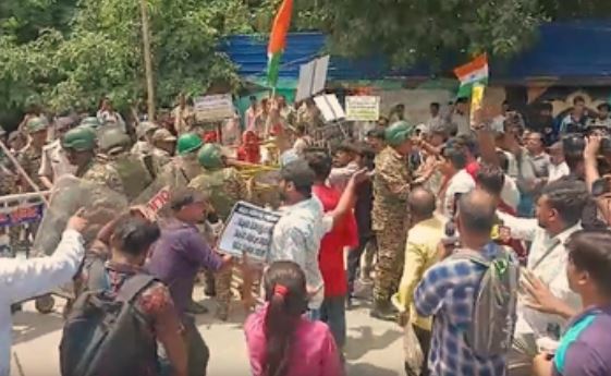 Bihar protest