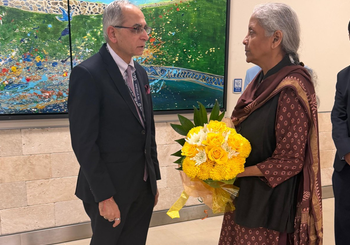 Nirmala Sitharaman arrives in US for G20 finance ministers' meeting