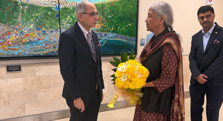 Nirmala Sitharaman arrives in US for G20 finance ministers’ meeting