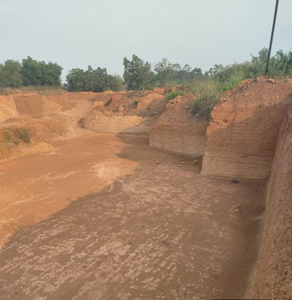 illegal laterite mining