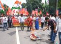 INDIA bloc stages massive protest in Bhubaneswar opposing new mining law
