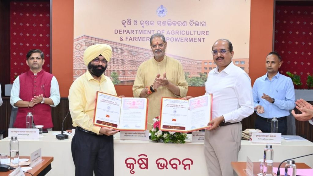 Odisha signs 6 MoUs to strengthen agriculture sector