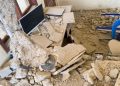 A monitor stands among debris at a building collapse following an earthquake of magnitude 7.7 in Golo Lewe village, West Manggarai, East Nusa Tenggara, Indonesia, August 15, 2026. REUTERS/Paula Venia