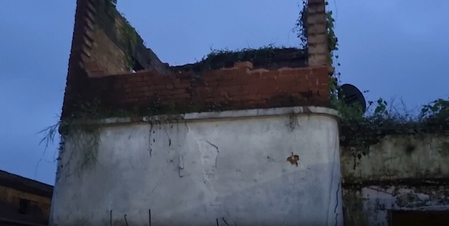 house collapses