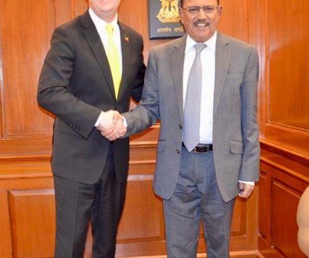 US envoy Gor, NSA Doval