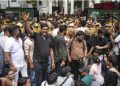 Security stepped up outside Parliament Street police station after Bhardwaj detention