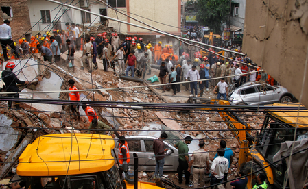 Delhi building collapse: 30-50 students feared trapped, calls for help received