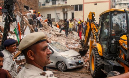 Delhi building collapse