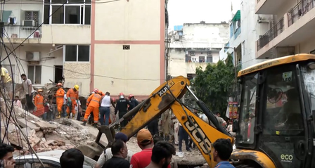 Delhi building collapse