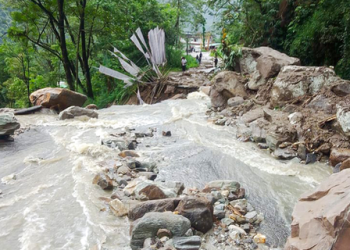 Heavy rain triggers landslides