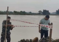 World War-II-era mortar shell found embedded in Damodar River bank in Bankura