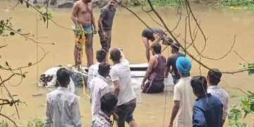 Rain-swollen stream in MP
